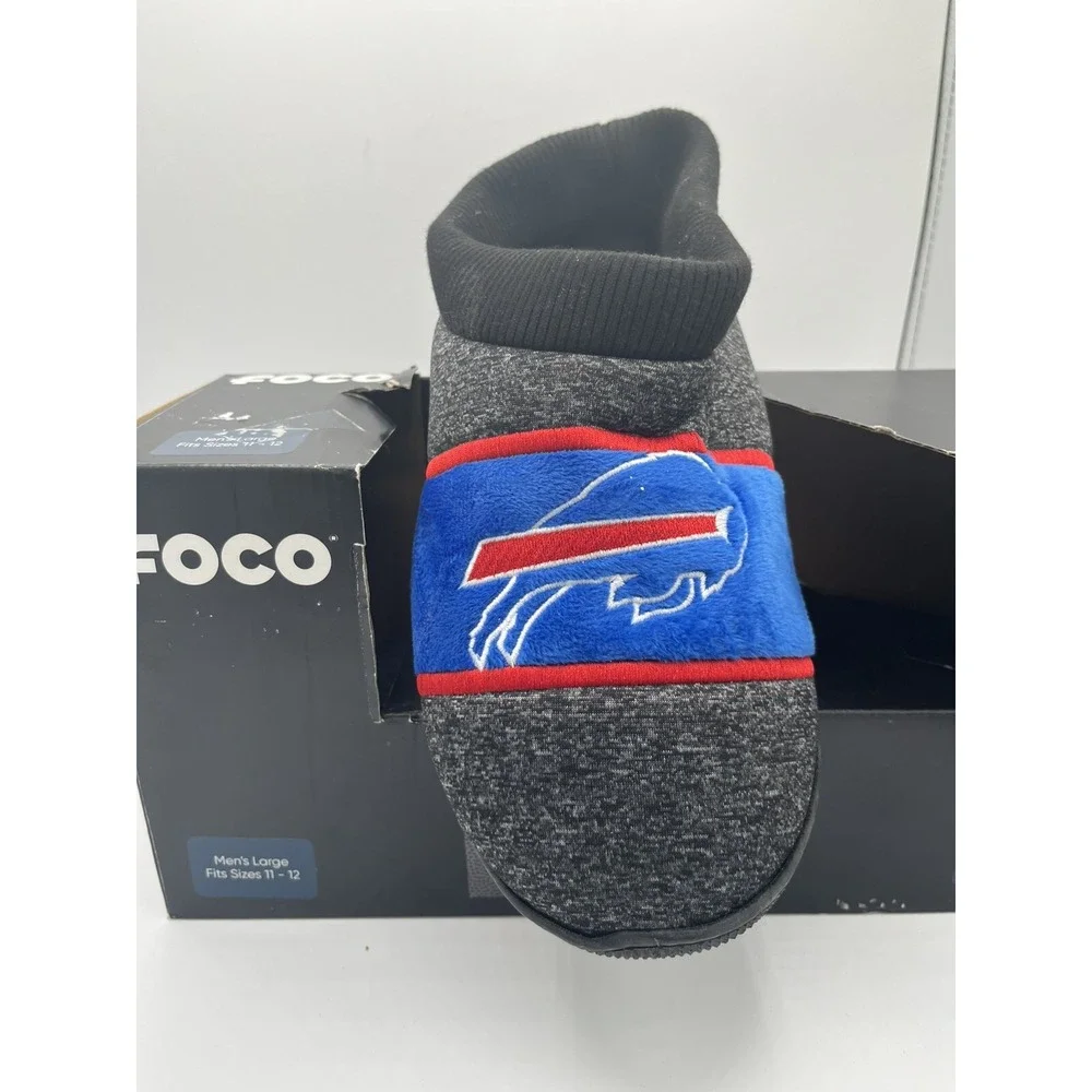 FOCO Buffalo Bills Men's Size L 11/12 Slippers - Picture 2 of 4